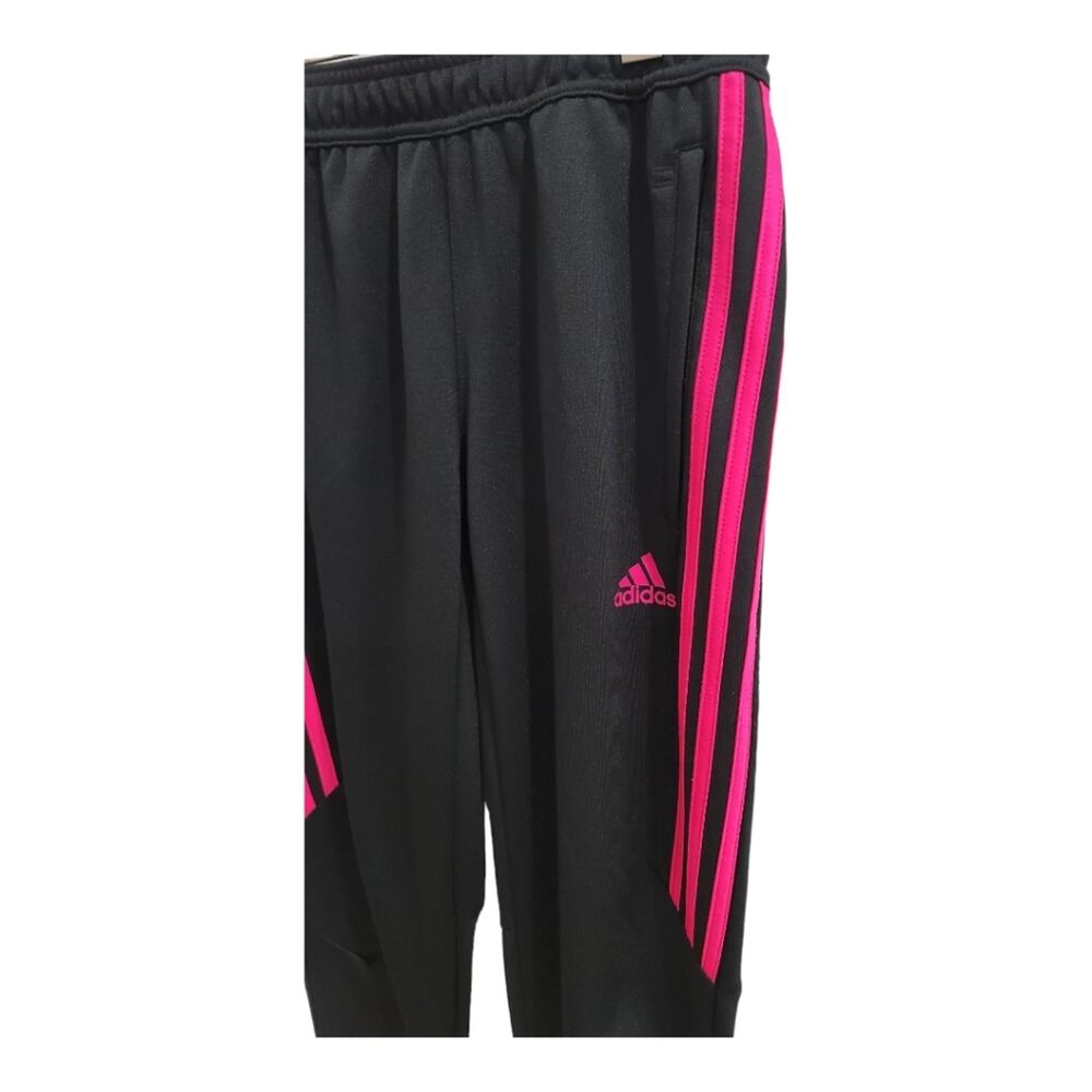 Adidas Black and Hot Pink Tiro Jogger - Picture 2 of 5
